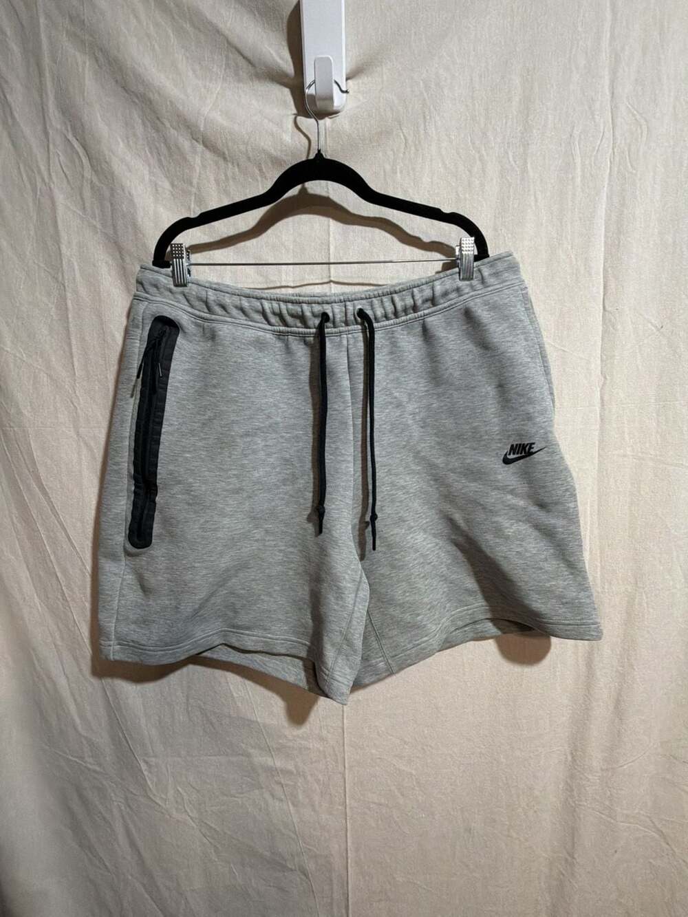 Nike Tech Fleece Grey Drawstring Shorts